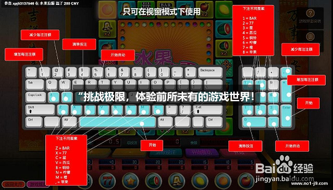 “挑战极限，体验前所未有的游戏世界！”